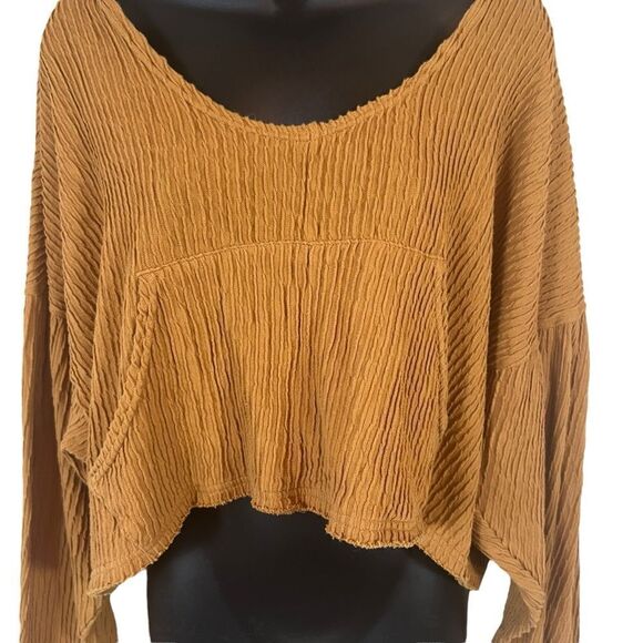 Free People Movement Slouchy Cropped Ribbed Hoodie - Picture 3 of 10